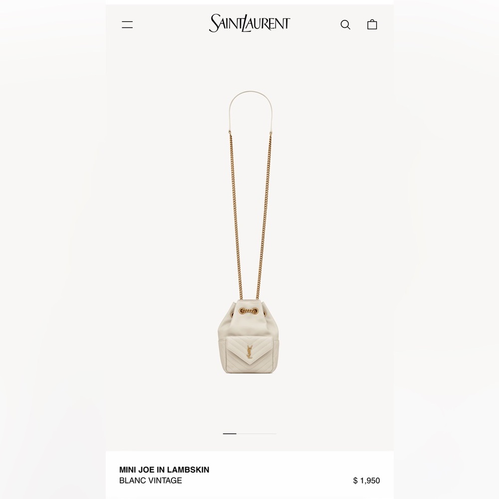 Ysl mini Joe lamb skin
